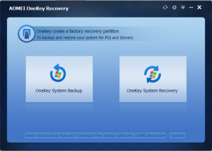 AOMEI OneKey Recovery Professional 1.6.4 Crack + Keygen Latest 2021